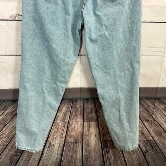 Zara Jeans Womens 6 Blue High Rise Mom‎ Preppy Retro 90s Y2k Light Wash - Picture 5 of 11